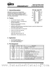 EM84100E datasheet pdf ELAN Microelectronics