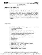 EM34014 datasheet pdf ELAN Microelectronics