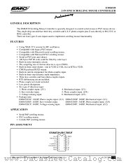EM84520 datasheet pdf ELAN Microelectronics