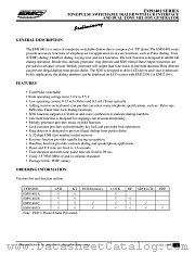 EM91401 SERIES datasheet pdf ELAN Microelectronics