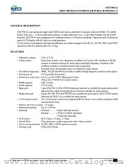 EM73963A datasheet pdf ELAN Microelectronics