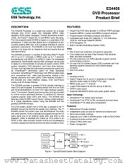 ES4408 datasheet pdf ESS Technology