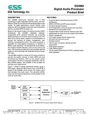 ES3986 datasheet pdf ESS Technology