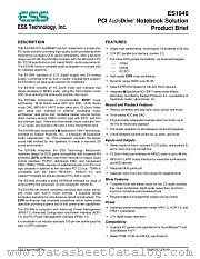 ES1946 datasheet pdf ESS Technology