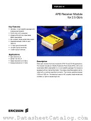 PGR20314 datasheet pdf Ericsson Microelectronics