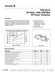 PTB20174 datasheet pdf Ericsson Microelectronics