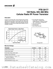 PTB20177 datasheet pdf Ericsson Microelectronics