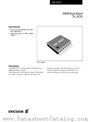 PBL40307 datasheet pdf Ericsson Microelectronics