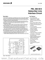 PBL38650/2 datasheet pdf Ericsson Microelectronics