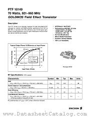 PTF10149 datasheet pdf Ericsson Microelectronics