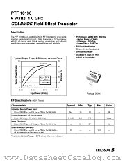 PTF10136 datasheet pdf Ericsson Microelectronics