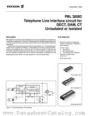 PBL38582 datasheet pdf Ericsson Microelectronics