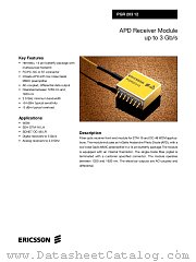 PGR20312 datasheet pdf Ericsson Microelectronics