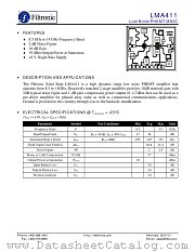 LMA411 datasheet pdf Filtronic