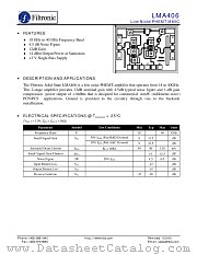 LMA406 datasheet pdf Filtronic
