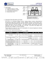 LP7512 datasheet pdf Filtronic
