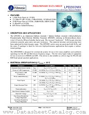 LPD200MX datasheet pdf Filtronic