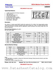 LMA444 datasheet pdf Filtronic