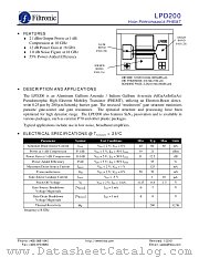 LPD200 datasheet pdf Filtronic