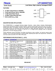 LP1500SOT223 datasheet pdf Filtronic