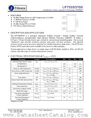 LP750SOT89 datasheet pdf Filtronic
