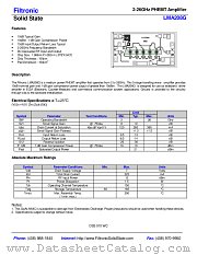 LMA208G datasheet pdf Filtronic