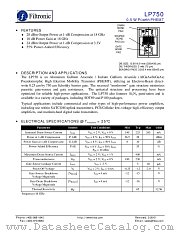 LP750 datasheet pdf Filtronic
