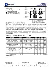 LP6872 datasheet pdf Filtronic