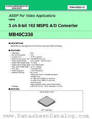 MB40C338 datasheet pdf Fujitsu Microelectronics