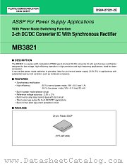 MB3821 datasheet pdf Fujitsu Microelectronics