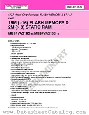 MB84VA2103-10 datasheet pdf Fujitsu Microelectronics