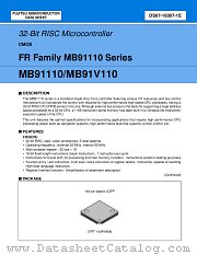 MB91V110 datasheet pdf Fujitsu Microelectronics