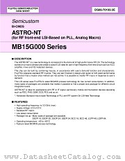 MB15G000 SERIES datasheet pdf Fujitsu Microelectronics