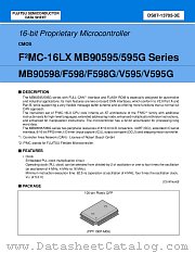 MB90598 datasheet pdf Fujitsu Microelectronics