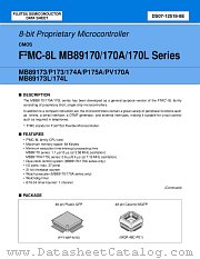 MB89P175A datasheet pdf Fujitsu Microelectronics