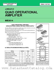 MB3614 datasheet pdf Fujitsu Microelectronics
