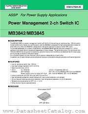 MB3845 datasheet pdf Fujitsu Microelectronics