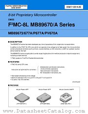 MB89P677A datasheet pdf Fujitsu Microelectronics