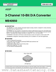 MB40950 datasheet pdf Fujitsu Microelectronics
