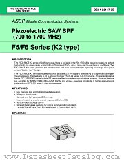 F5/F6 SERIES (K2 TYPE) datasheet pdf Fujitsu Microelectronics