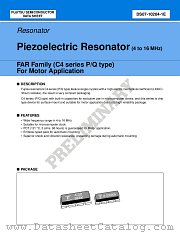 FAR FAMILY (C4 SERIES P/Q TYPE) datasheet pdf Fujitsu Microelectronics