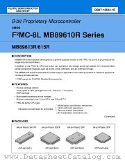 MB89615R datasheet pdf Fujitsu Microelectronics