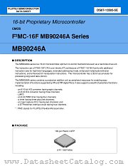 MB90246A datasheet pdf Fujitsu Microelectronics