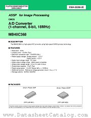 MB40C368 datasheet pdf Fujitsu Microelectronics
