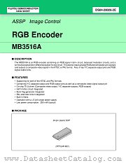 MB3516A datasheet pdf Fujitsu Microelectronics