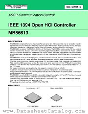 MB86613 datasheet pdf Fujitsu Microelectronics