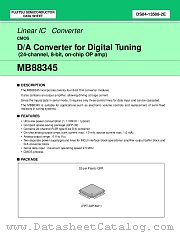 MB88345 datasheet pdf Fujitsu Microelectronics