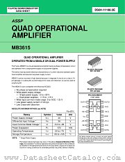 MB3615 datasheet pdf Fujitsu Microelectronics