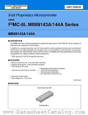 MB89143A datasheet pdf Fujitsu Microelectronics