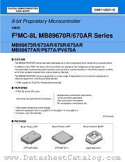 MB89673R datasheet pdf Fujitsu Microelectronics